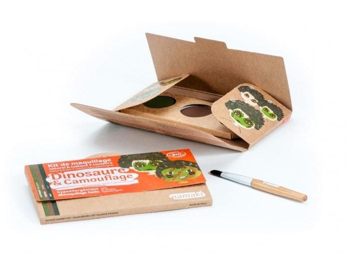 NAMAKI Kit maquillage bio 3 couleurs - Dinosaure et Camouflage (1)