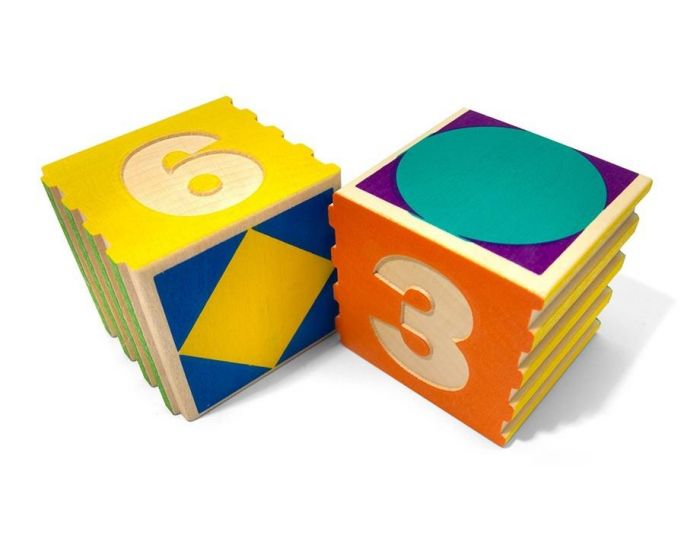 UNCLE GOOSE Cubes Mathmatiques Groovie Maths - set de 28 - Ds 2 ans (2)