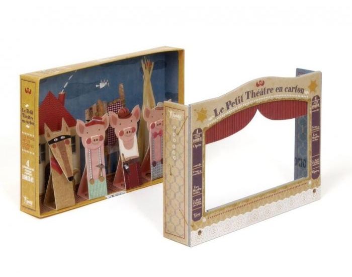 LONDJI Thtre Et Marionnettes Carton - Trois Petits Cochons - Ds 3 Ans (1)