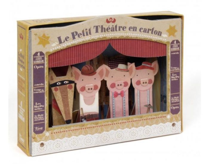 LONDJI Thtre Et Marionnettes Carton - Trois Petits Cochons - Ds 3 Ans (2)