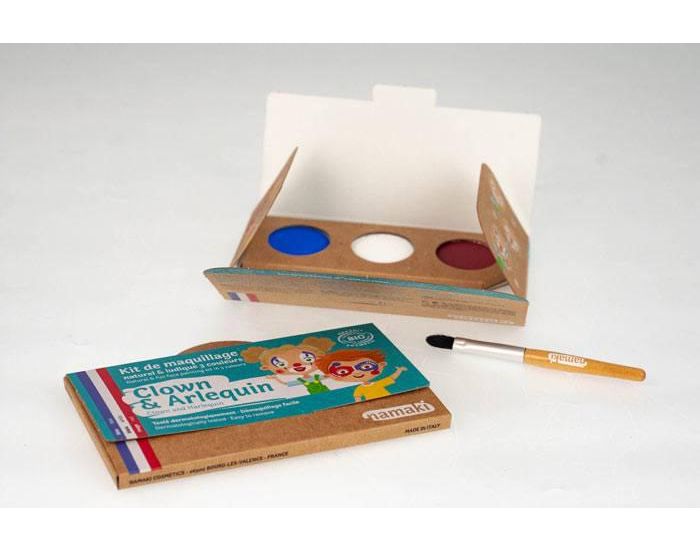 NAMAKI Kit maquillage bio 3 couleurs - Clown et Arlequin (2)