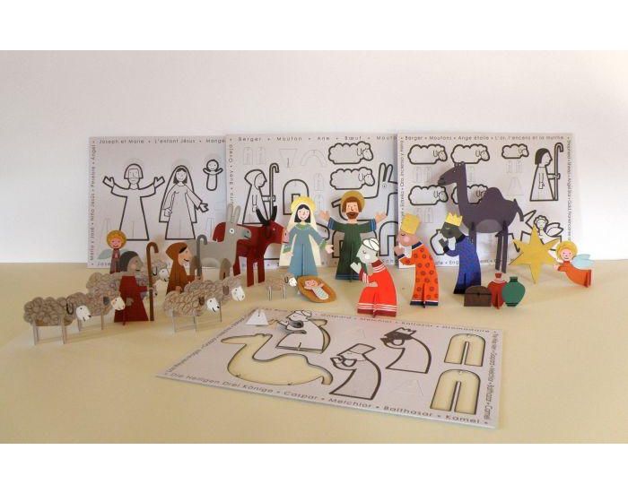 MITIK Cr�che en carton - personnages (1)