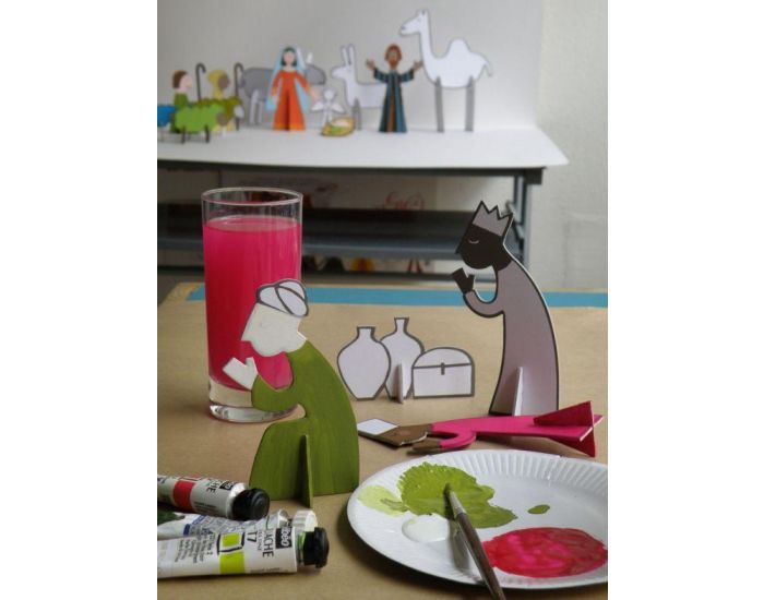 MITIK Cr�che en carton - personnages (2)