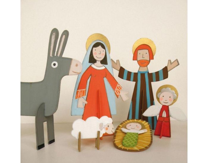 MITIK Cr�che en carton - personnages (3)