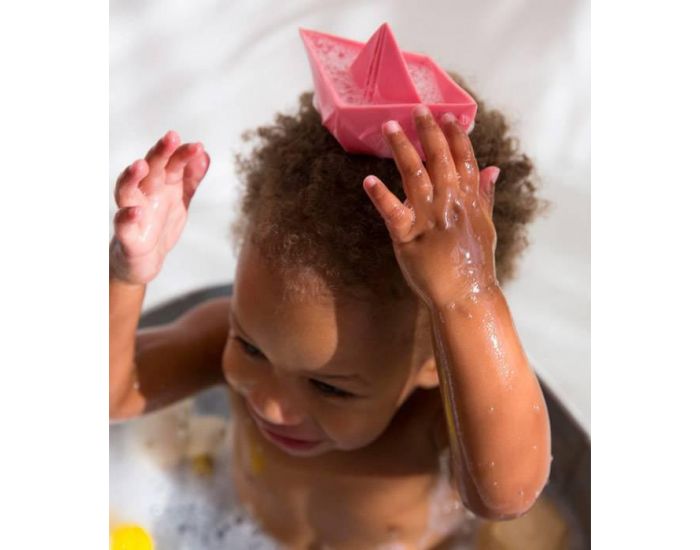 OLI & CAROL Bateau origami Rose - Jouet de bain - Oli & Carol (1)