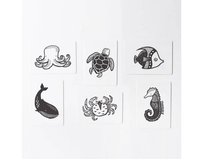 WEE GALLERY Cartes Imagier Animaux - Ds la Naissance (1)