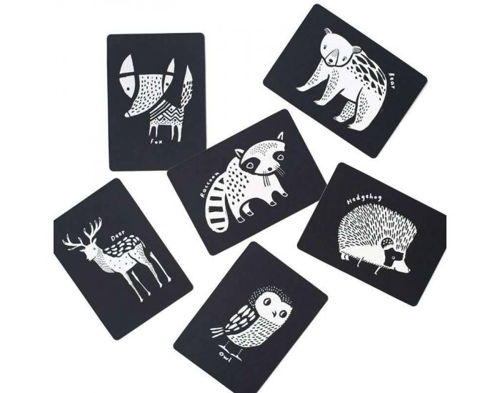 WEE GALLERY Cartes Imagier Animaux - Ds la Naissance (2)