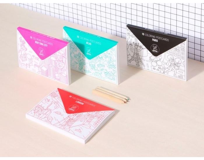 OMY 16 cartes postales  colorier (2)