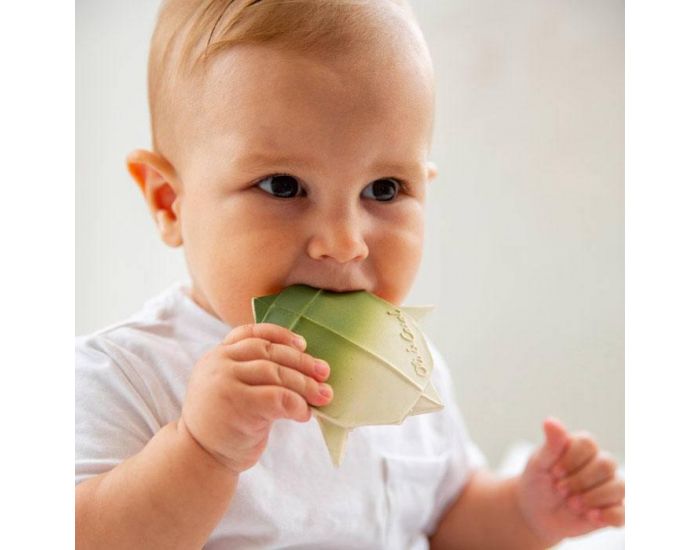 OLI & CAROL Tortue Origami - Jouet de bain et dentition  (1)