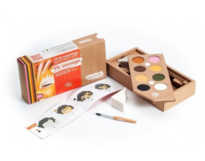 NAMAKI Kit maquillage bio 8 couleurs - Vie sauvage - Ds 3 ans (1)