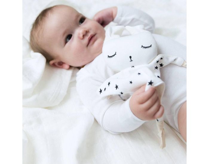 WEE GALLERY Doudou lapin Etoiles - Ds la Naissance (1)