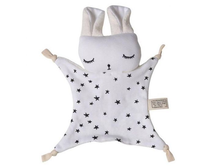 WEE GALLERY Doudou lapin Etoiles - Ds la Naissance (3)