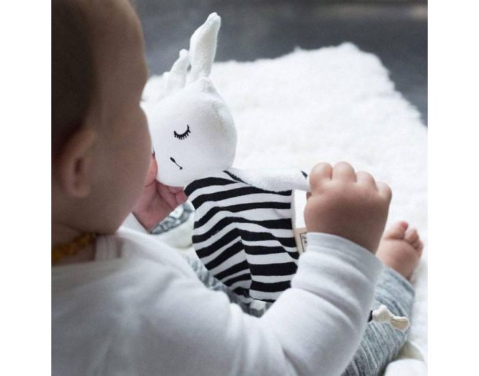 WEE GALLERY Doudou lapin Rayures - Wee Gallery (1)