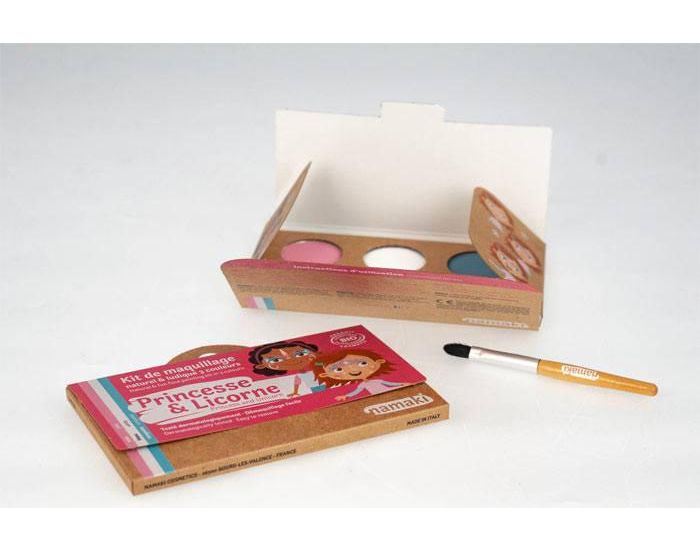 NAMAKI Kit maquillage bio 3 couleurs - Princesse et Licorne (1)