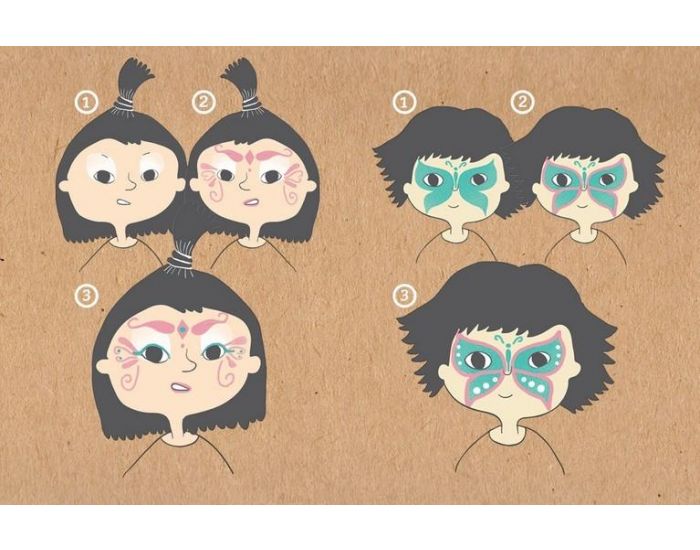 NAMAKI Kit maquillage bio 3 couleurs - Princesse et Papillon (4)