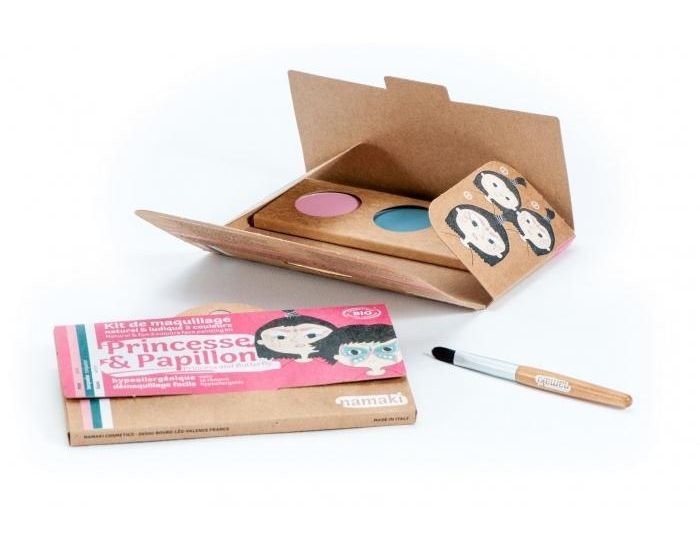 NAMAKI Kit maquillage bio 3 couleurs - Princesse et Papillon (1)