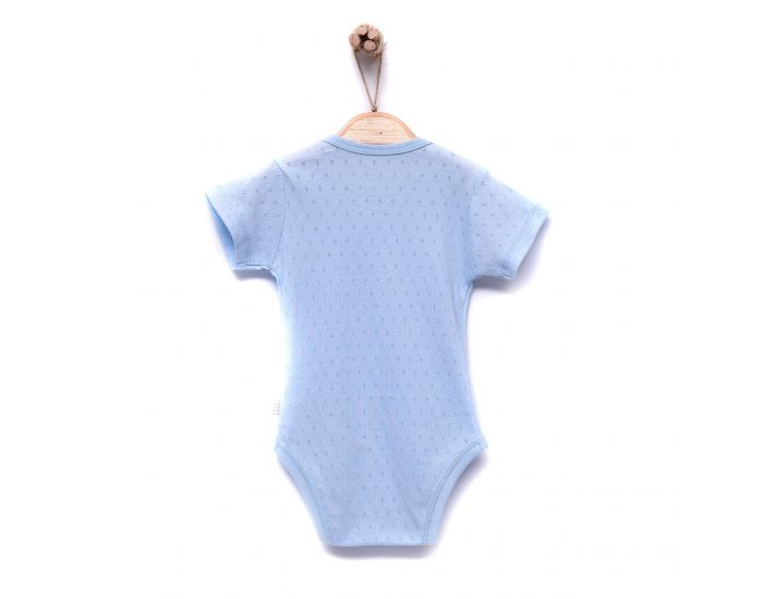 BEBESEO Body t Bleu Manches Courtes (1)