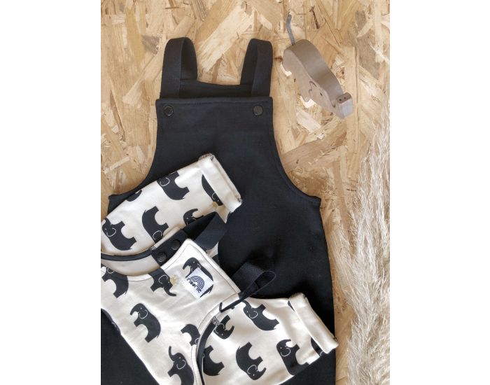 MOOMIE Salopette Courte - Noire (1)