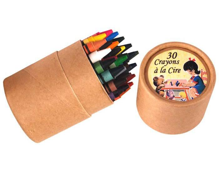 MARC VIDAL Etui de 30 crayons  la cire - Ds 3 ans (1)