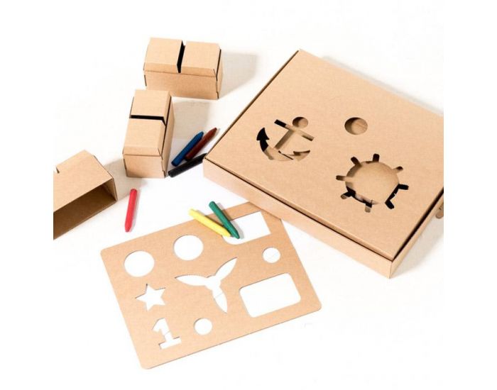 GIGI - 30 briques en carton M  en Carton Recycl - Ds 5 ans (1)