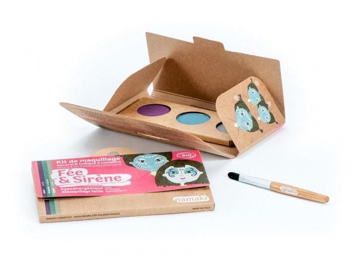NAMAKI Kit maquillage bio 3 couleurs - Fe et Sirne (1)