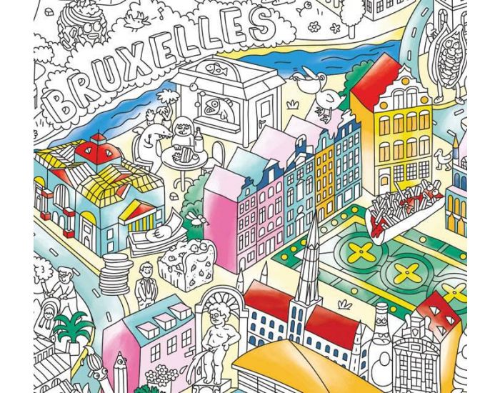 OMY Poster  Colorier - Villes et Pays du Monde (1)