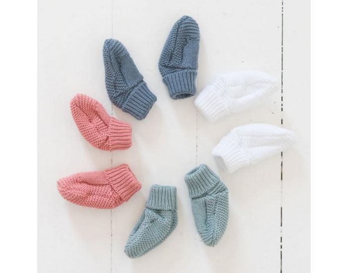 PREMIERS MOMENTS Chaussons en coton bio - Taille 1 mois (3)