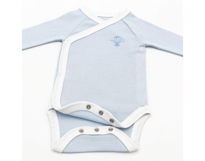 PREMIERS MOMENTS Body Crois - 100% Coton Bio - Azur (1)