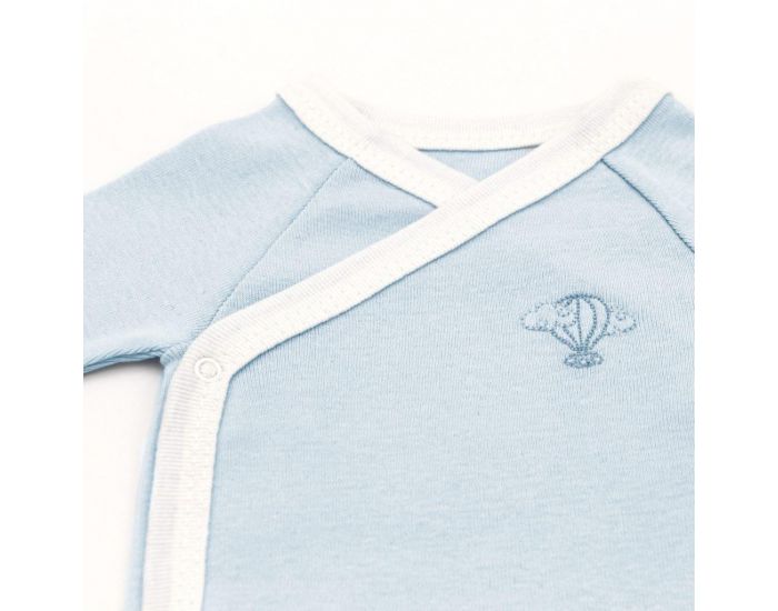 PREMIERS MOMENTS Body Crois - 100% Coton Bio - Azur (3)