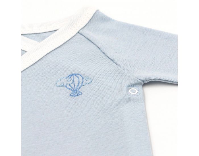 PREMIERS MOMENTS Body Crois - 100% Coton Bio - Azur (9)