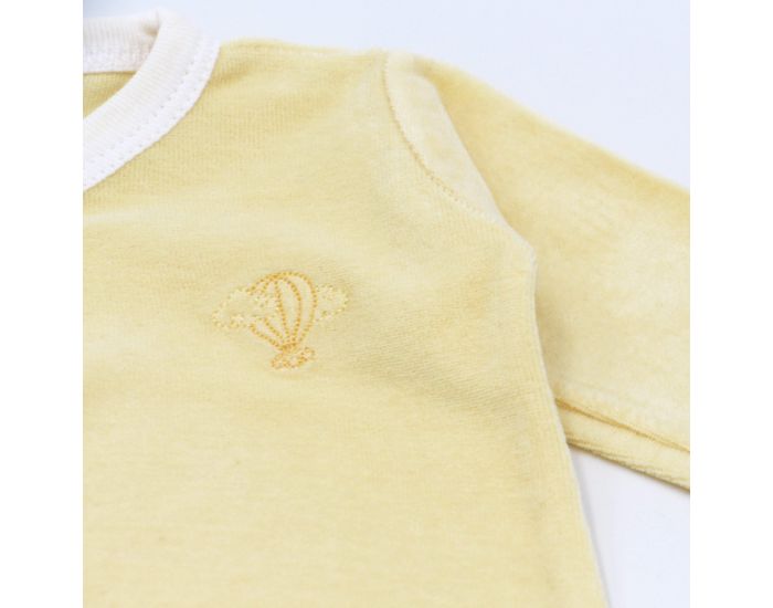 PREMIERS MOMENTS Pyjama Velours 100% coton bio - Mimosa (9)