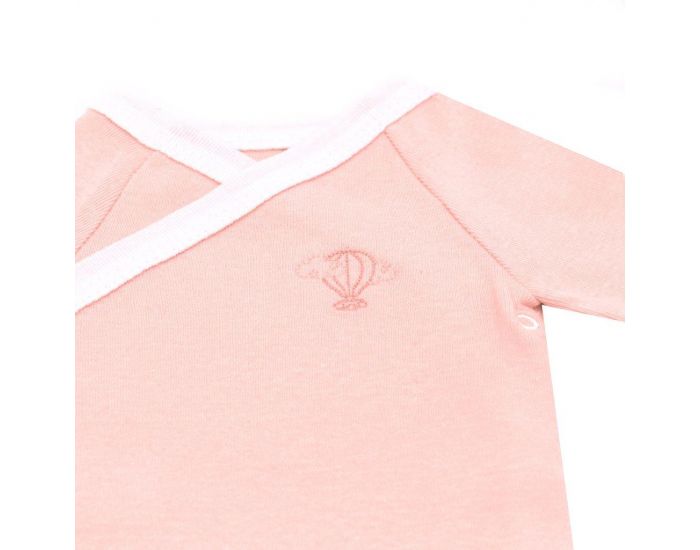 PREMIERS MOMENTS Body Crois - 100% Coton Bio - Pche (2)