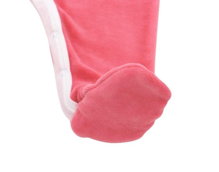 PREMIERS MOMENTS Pyjama Velours 100% coton bio - Corail (10)