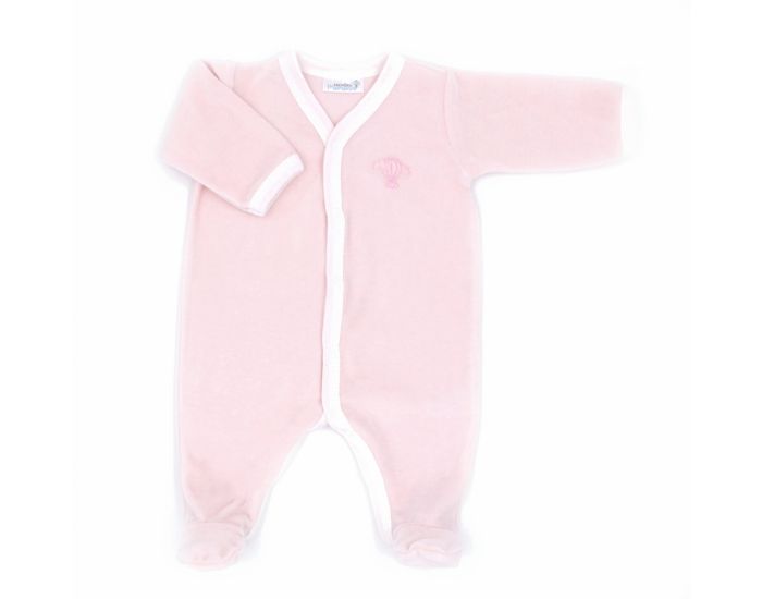 PREMIERS MOMENTS Pyjama Velours 100% coton bio- Pivoine (13)