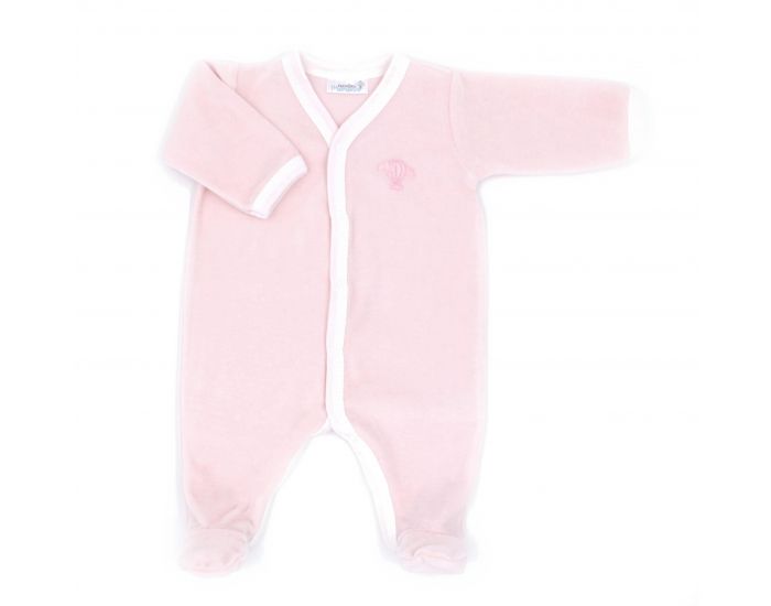 PREMIERS MOMENTS Pyjama Velours 100% coton bio- Pivoine (14)