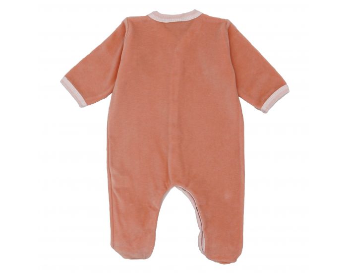PREMIERS MOMENTS Pyjama Velours 100% coton bio - Pche (17)