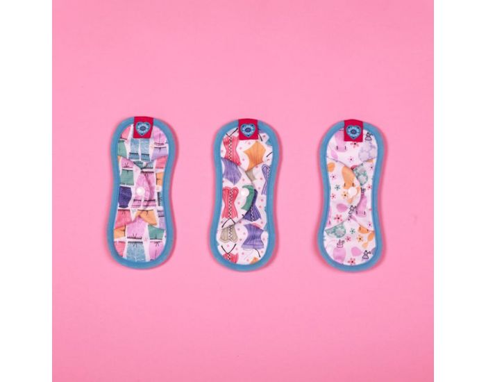BLOOM & NORA Lot de 3 Serviettes Hyginiques Lavables - Mini Boudoir (2)
