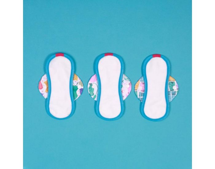 BLOOM & NORA Lot de 3 Serviettes Hygi�niques Lavables - Mini Boudoir (1)