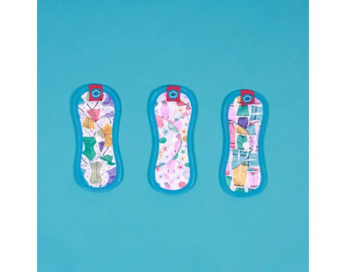 BLOOM & NORA Lot de 3 Serviettes Hygi�niques Lavables - Mini Boudoir (2)