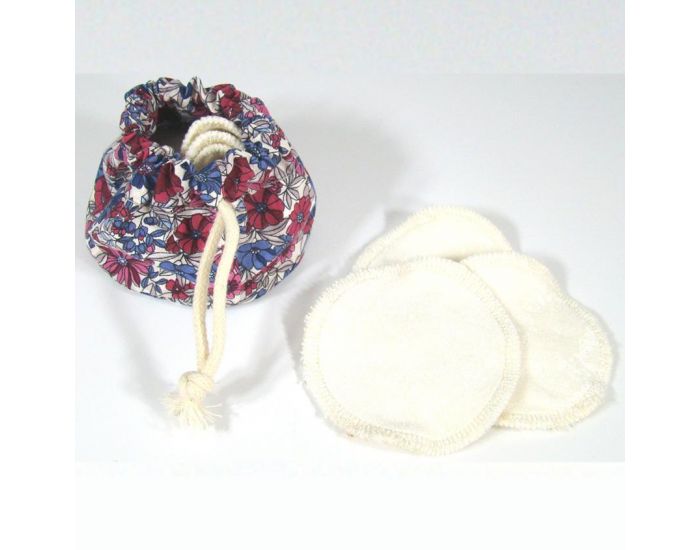 MELO'COTON Pochon 7 disques lavables dmaquillants (1)