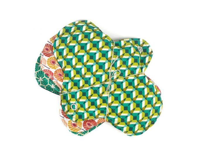 MELO'COTON Lot de 3 Serviettes Hyginiques Lavables - Flux Rguliers (2)