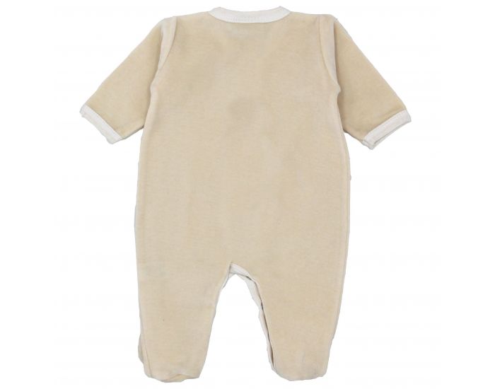 PREMIERS MOMENTS Pyjama Velours 100% Coton Bio - Crme (17)
