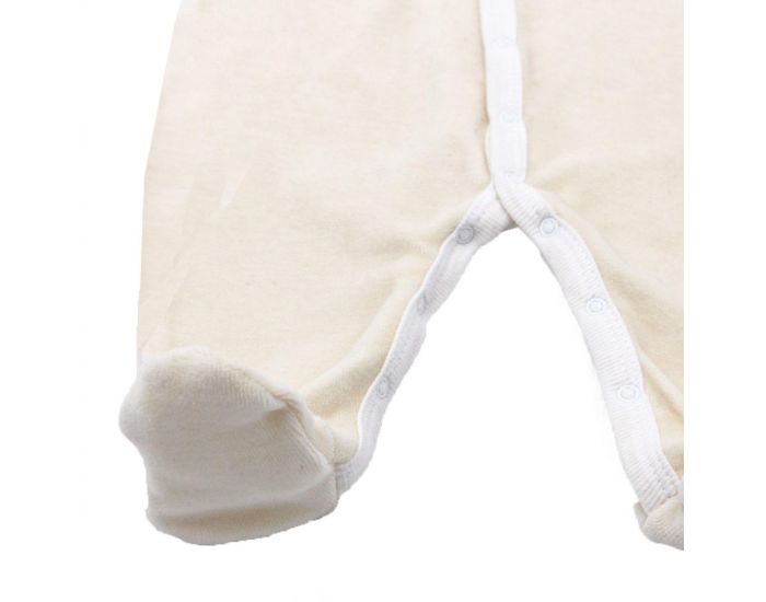 PREMIERS MOMENTS Pyjama Velours 100% Coton Bio - Crme (4)