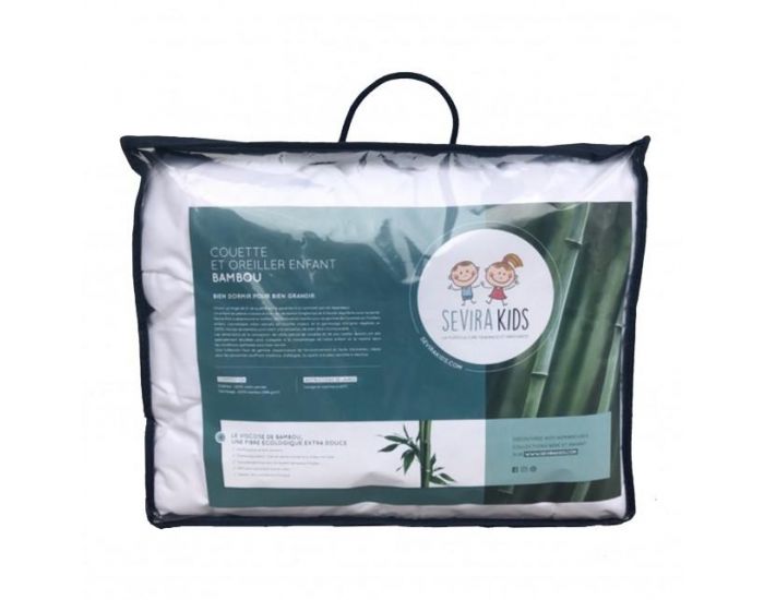 SEVIRA KIDS Couette et Oreiller Enfant - Coton Percale et Viscose de Bambou (8)