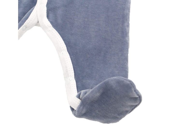 PREMIERS MOMENTS Pyjama Velours 100% coton bio - Ocan (2)