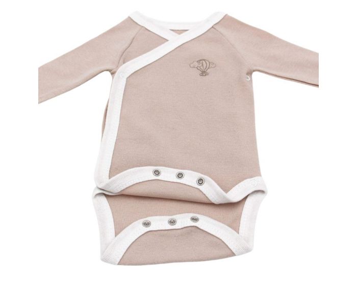 PREMIERS MOMENTS Body Crois - 100% Coton Bio - Noisette (1)