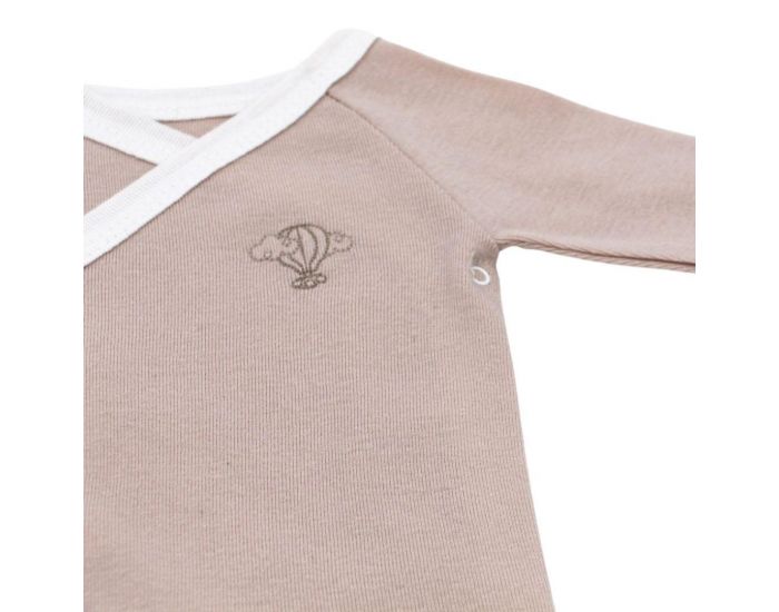 PREMIERS MOMENTS Body Crois - 100% Coton Bio - Noisette (2)