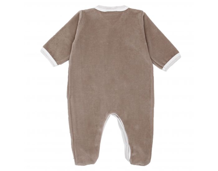 PREMIERS MOMENTS Pyjama Velours 100% coton bio- Noisette (17)