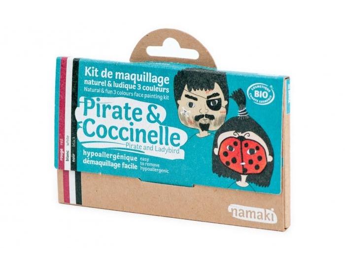 NAMAKI Kit Maquillage Bio 3 Couleurs - Pirates et Coccinelle - Ds 3 ans (2)