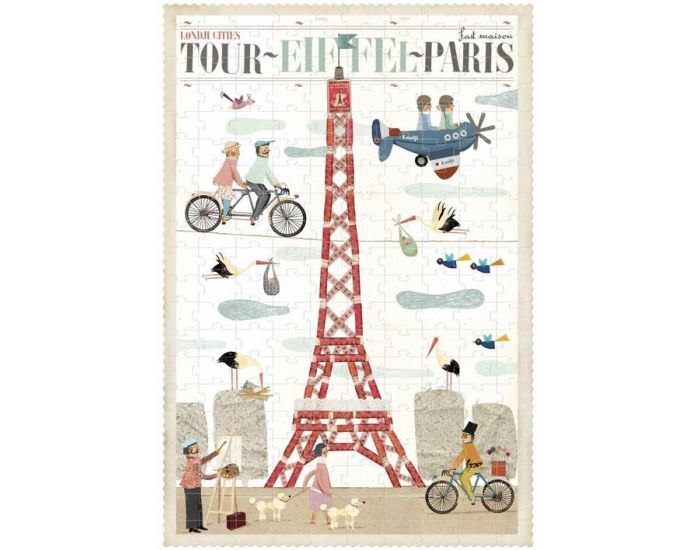LONDJI Puzzle Tour Eiffel 200 pices - Paris - Ds 8 ans (1)